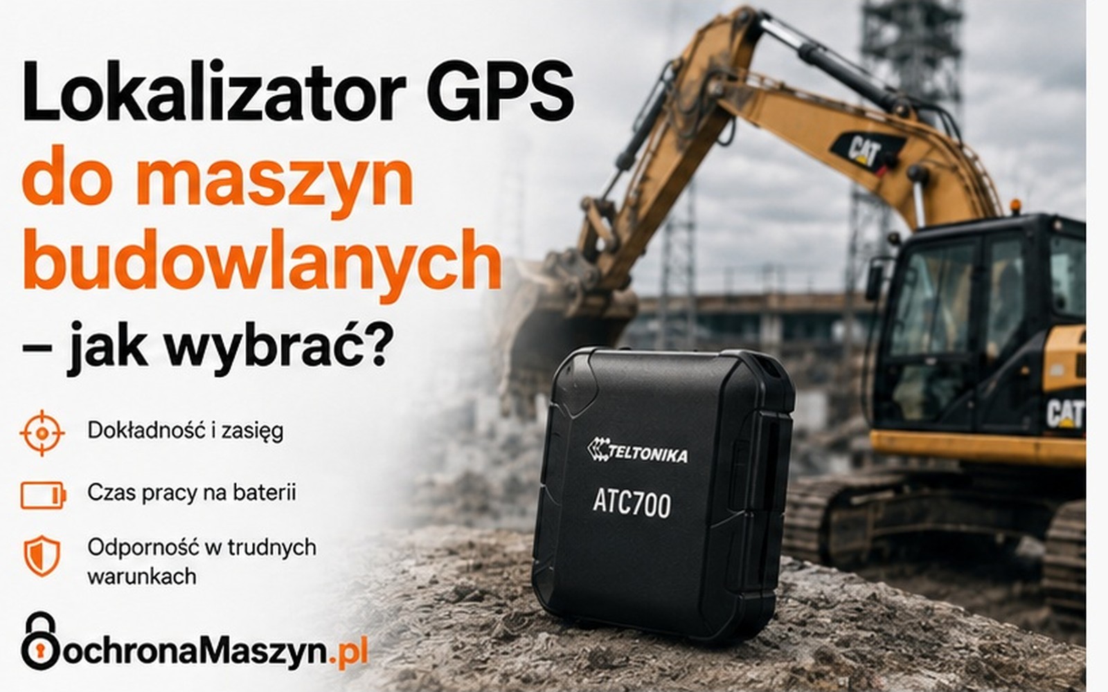 Lokalizator GPS do maszyn budowlanych – jak wybrać? Poradnik 2026